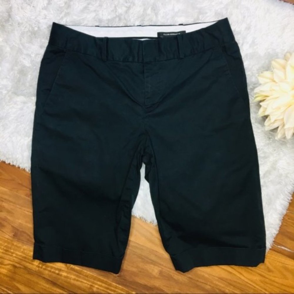 Club Monaco Bermuda Shorts Black Sz. 6 Casual 679